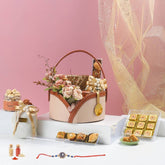 रक्षाबंधन के लिए प्रीमियम गिफ्ट हैम्पर्स, 680 ग्राम कुल सामग्री